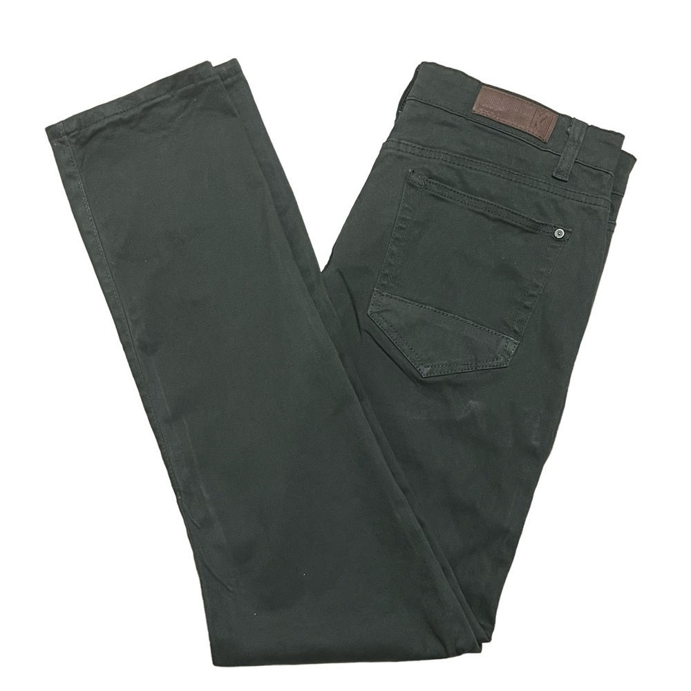 Kaalu Men’s Army Green Slim Streetwear Jeans Size 34